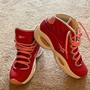 Reebok Bold Red and Pink Athletic Shoes
